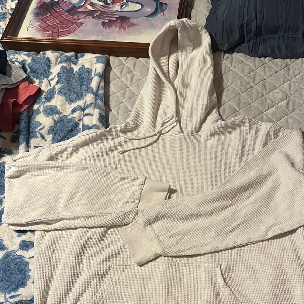 Cream Hooded Sweatshirt